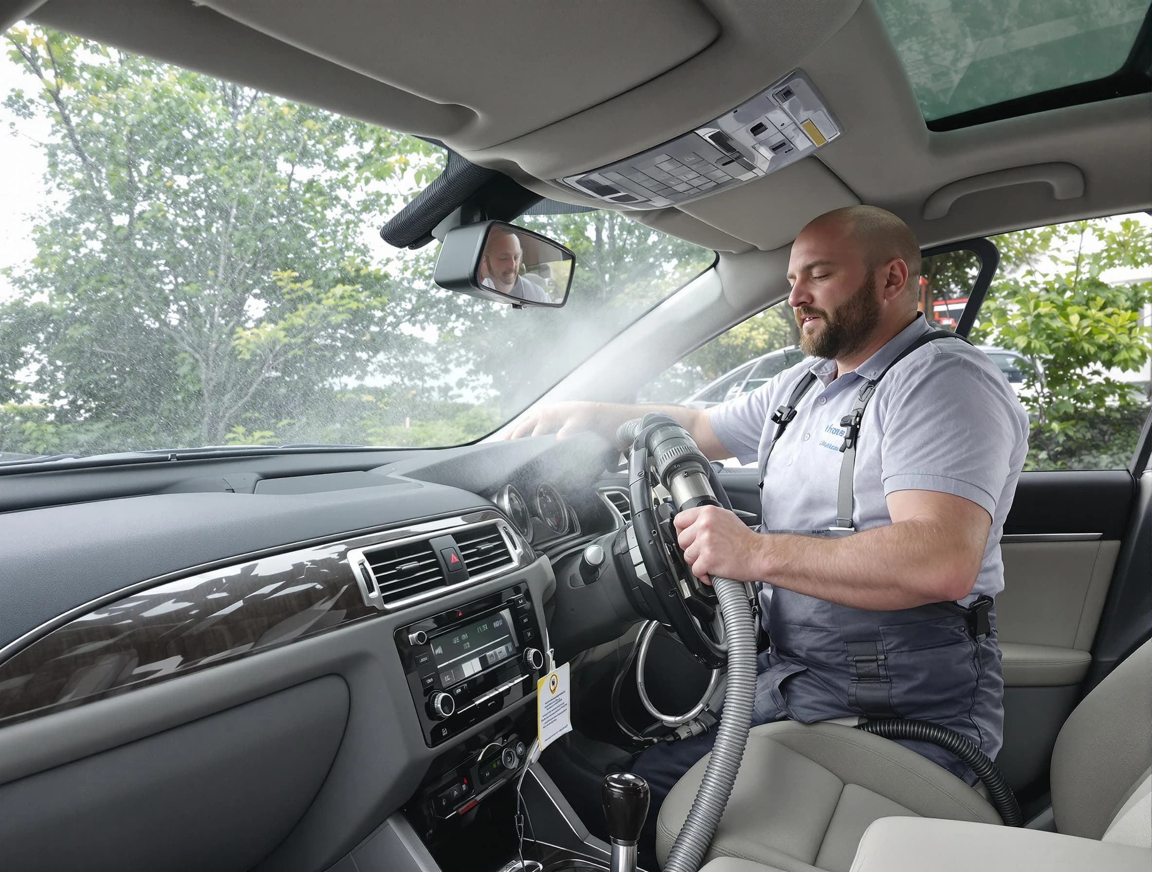 Swissvale Air Duct Cleaning specialist performing professional car duct cleaning in Swissvale