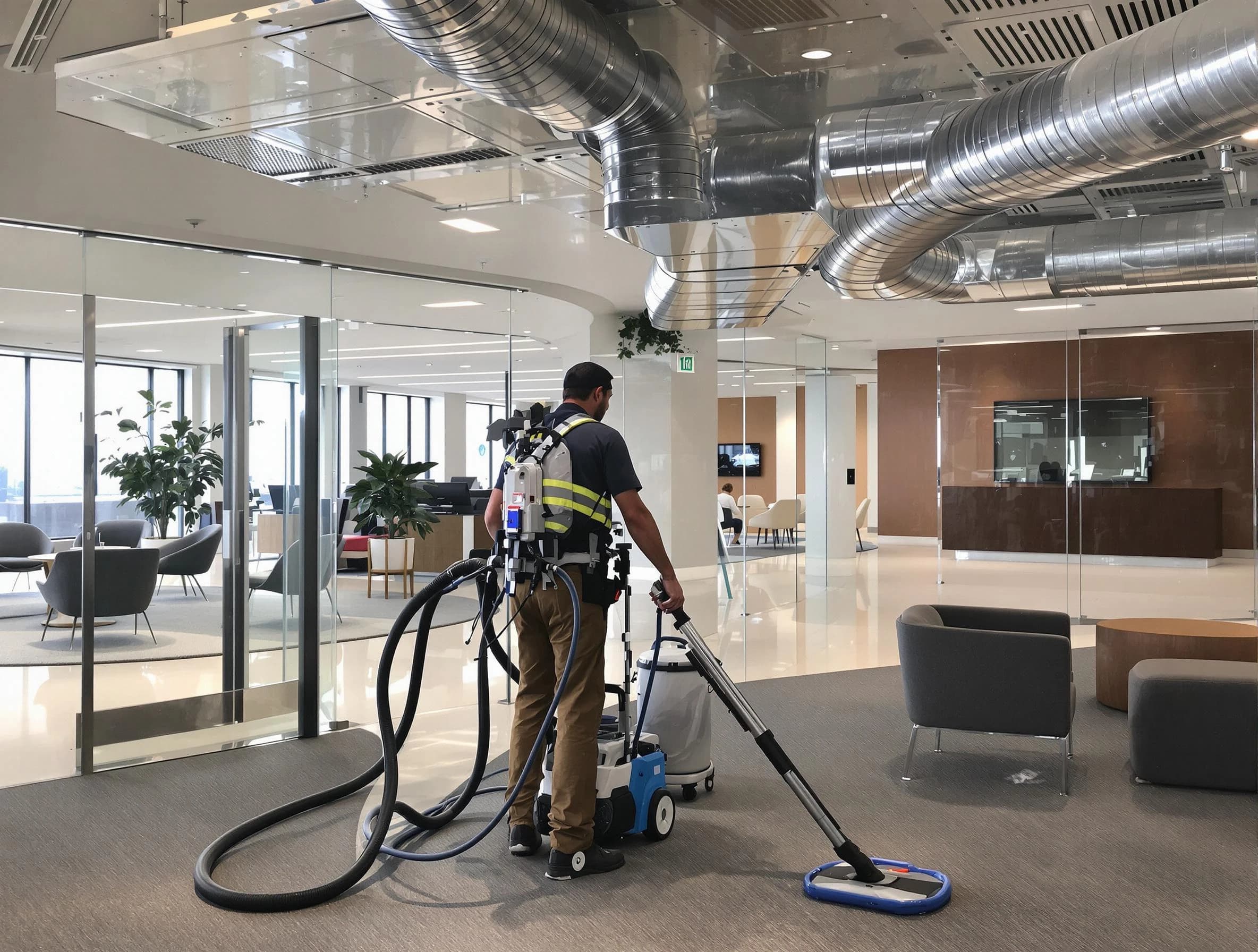Commercial duct cleaning service by Swissvale Air Duct Cleaning in Swissvale