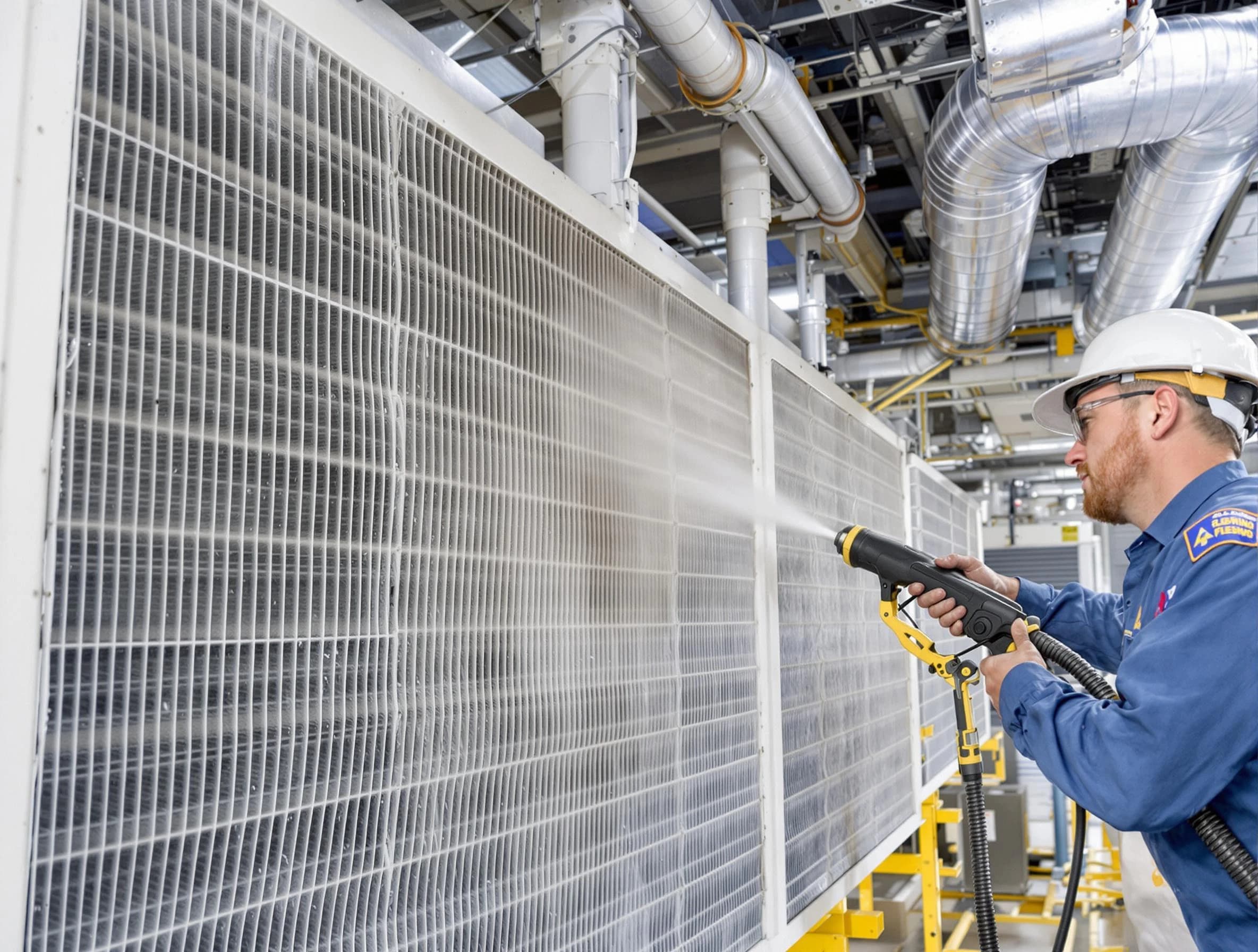 Professional commercial coil cleaning by Swissvale Air Duct Cleaning in Swissvale